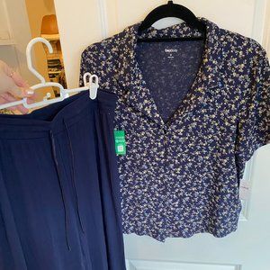 Adorable and Comfy Gap Body Pajama Pants and Short-Sleeve Shirt